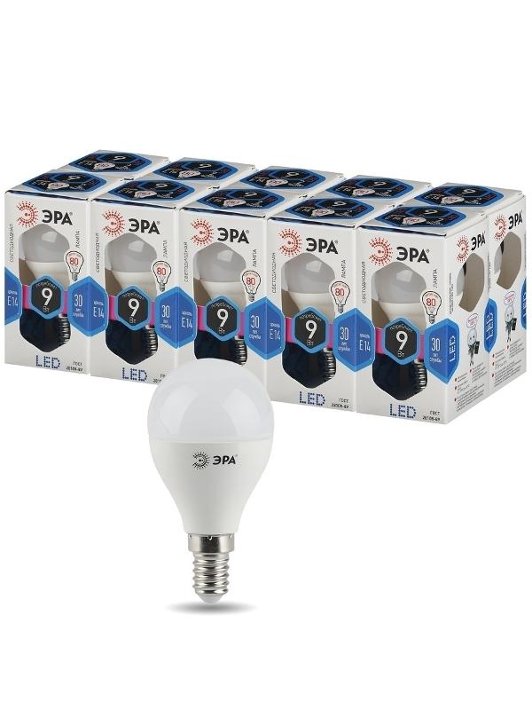 Лампа светодиодная LED 9Вт Е14 4000К СТАНДАРТ smd P45-9w-840-E14 | Б0029042 | ЭРА — миниатюра 4