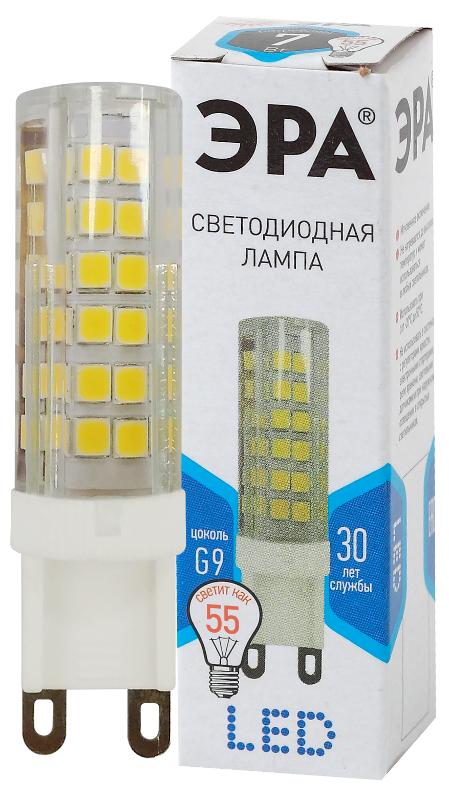 Лампа светодиодная LED 7Вт G9 220В 4000К smd JCD капсульная | Б0027866 | ЭРА — ЭРА (Энергия света)