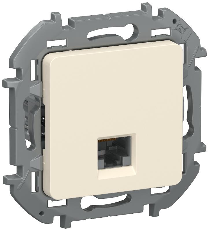 Inspiria Слоновая кость Розетка компьютерная RJ45 кат.5Е UTP  | 6738261 | IEK — IEK (ИЭК)
