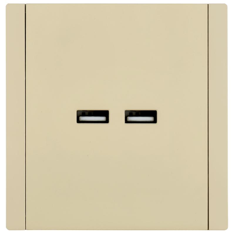 FORTE&PIANO Розетка USB A+A 3,1А FP449 ваниль | FP-U21-D31-K10 | IEK — миниатюра 2