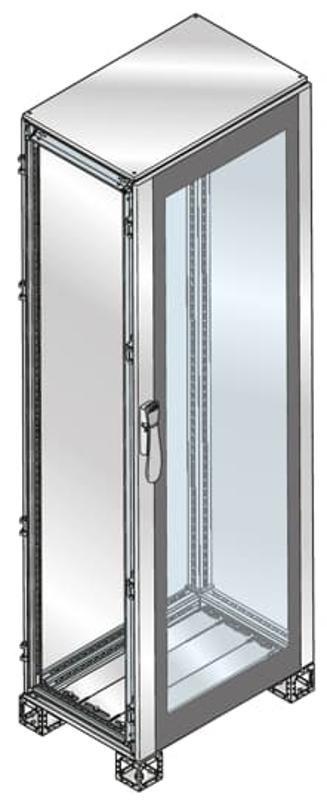Шкаф ISX нержавеющая сталь, стеклянная дверь 1800x800x500 | ES1885VX | ABB — ABB