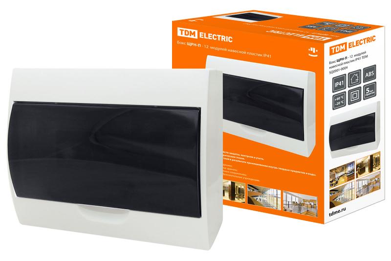 Бокс пластиковый навесной ЩРН-П-12 модулей  IP41  | SQ0901-0004 | TDM — TDM ELECTRIC