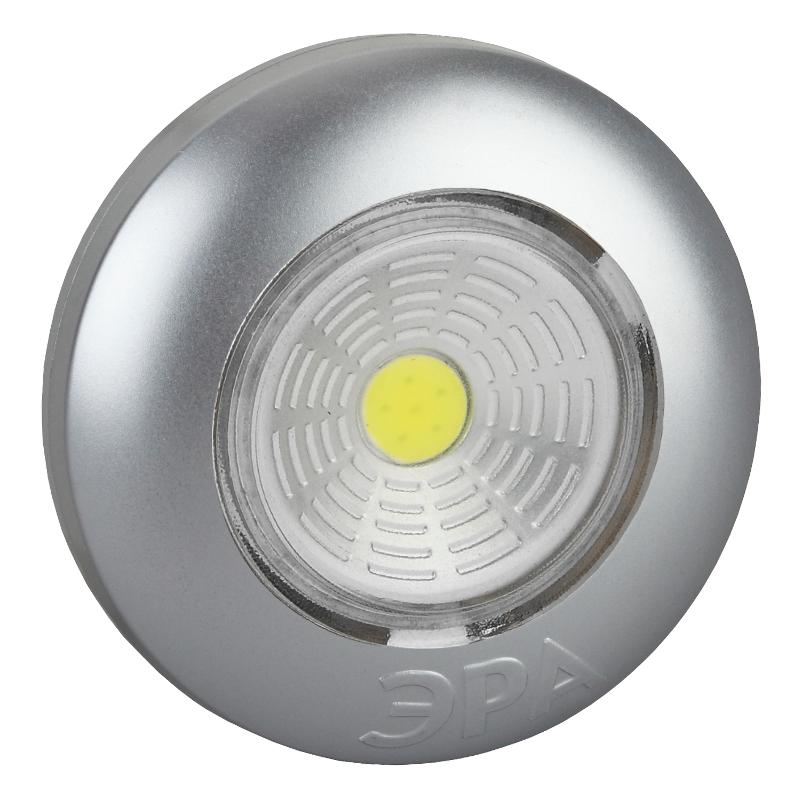 Светильник пушлайт (подсветка)  1хLED (COB) 3xAAA SB-503  Аврора серебристый (1 шт. в коробке) | Б0031042 | ЭРА — ЭРА (Энергия света)