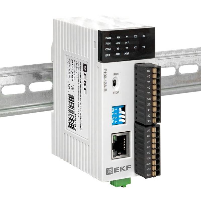 Контроллер программируемый F100 12 в/в PRO-Logic (с поверкой) | F100-12A-R-V | EKF — миниатюра 2