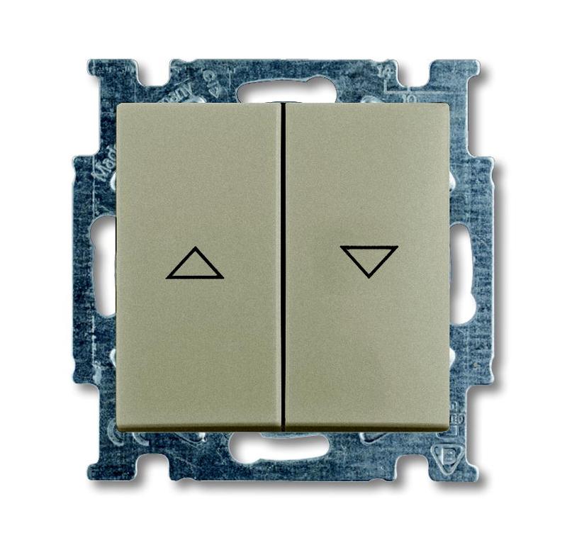 ABB Basic 55 Шампань Выключатель жалюзийный кнопочный | 1413-0-1094  | 2CKA001413A1094 | ABB — ABB