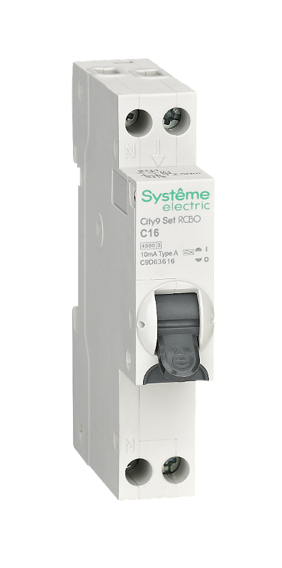 АВДТ City9 1П+Н C16 4500A 10мА A 18мм | C9D63616 | SE — Systeme Electric