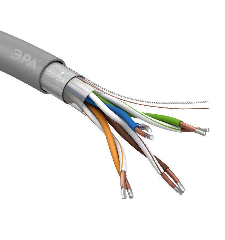 ЭРА Кабель витая пара F/UTP 4x2x24AWG Cat5e CU PVC 305 м SIMPLE | Б0044685 | ЭРА — миниатюра 4