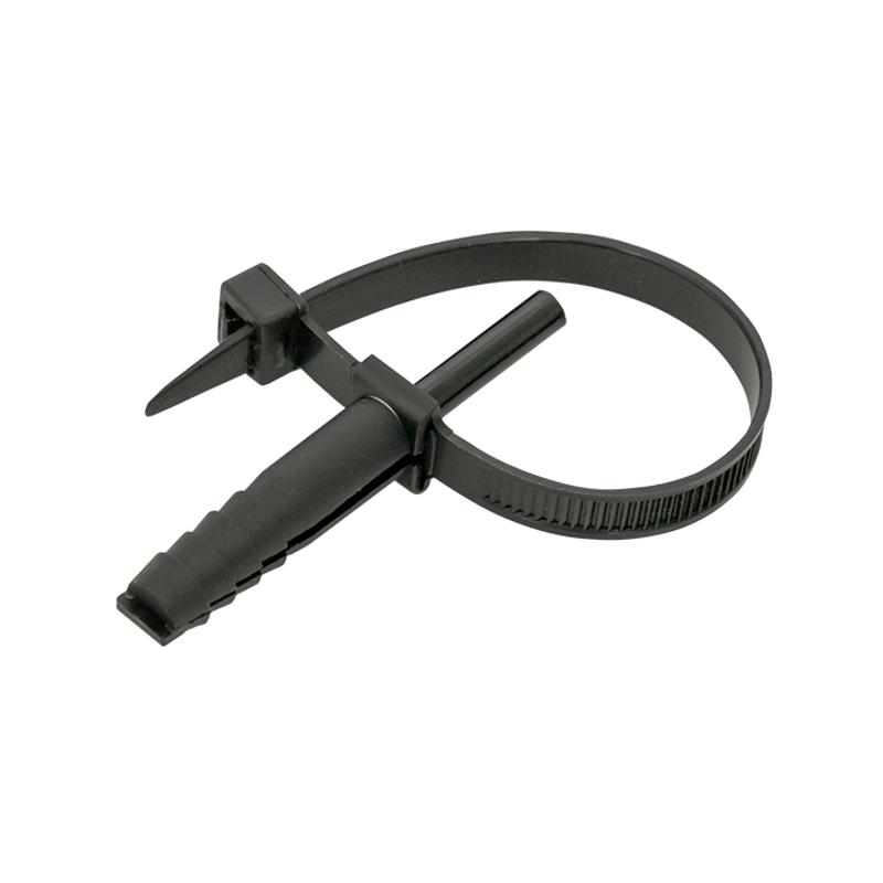 Хомут дюбельный черный (7х150) (50шт.) EKF PROxima | plc-nst-7.2x150b | EKF — миниатюра 7