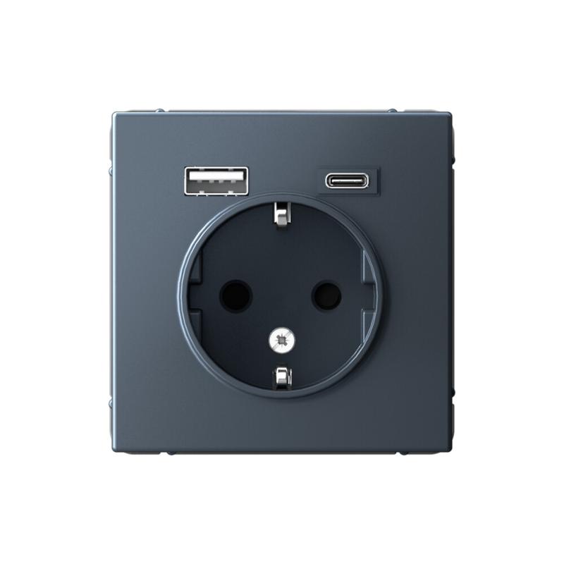 ArtGallery Грифель Розетка 16А с 2 USB A+C, 5В/2,4А/3,0А, 2х5В/1,5А, механизм | GAL000732 | SE — Systeme Electric