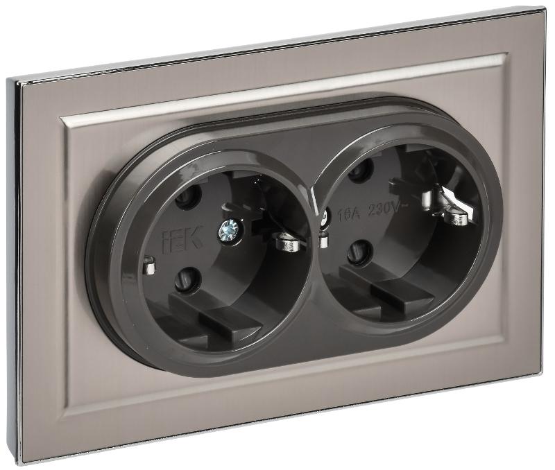 BRITE Роз. 2-я с з/к/ш 16А в сб. РСш12-3-БрГН мет х/н  | BR-R24-16-M-K23-F | ИЭК — IEK (ИЭК)