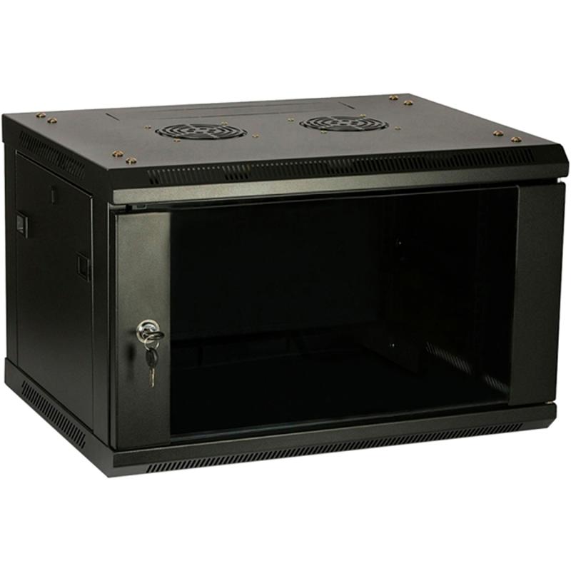 Шкаф LINEA W 18U 600x600 мм дверь стекло, RAL9005 | LWR5-18U66-GF | ITK — миниатюра 2