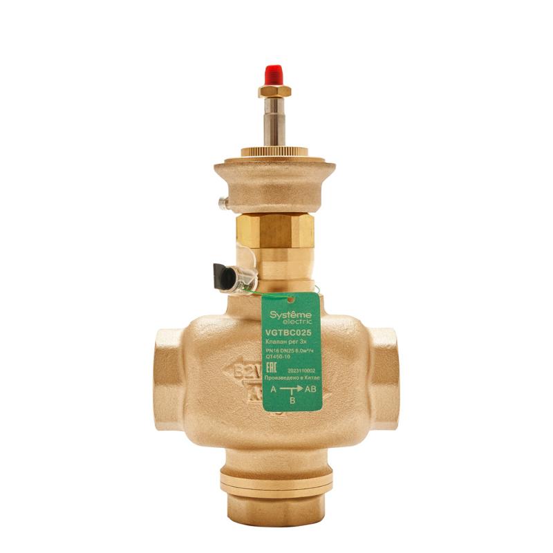 Клапан регулирующий 3-ход смес-разд резьб PN16 DN25 8,0м³/ч -10…+95°С | VGTBC025 | SE — миниатюра 2
