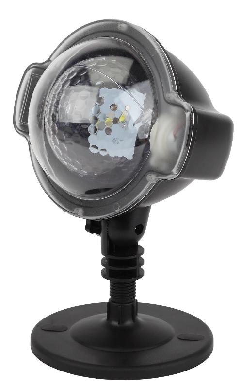 Проектор светодиодная  Падающий снег мультирежим холодный свет,  ENIOP-03 , 220V, IP44 (12/72) | Б0041644 | ЭРА — миниатюра 5