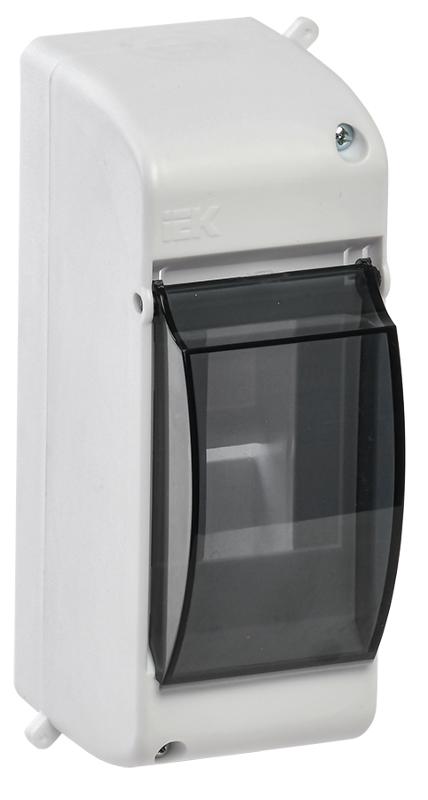 Щит на 2 модуля КМПн 2/2 146х59х83мм IP30 с прозрачной крышкой KREPTA 3 | MKP42-N-02-30-20 | IEK  ( аналог - UIM-KP72-N-02-20-K01 ) — IEK (ИЭК)
