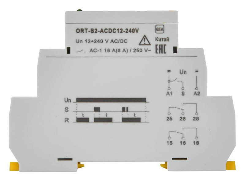 Реле задержки выключения ORT. 2 конт. 12-240 В AС/DC  | ORT-B2-ACDC12-240V | IEK — миниатюра 3
