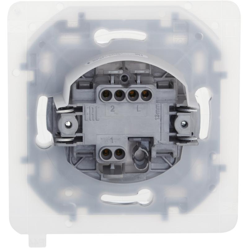 Inspiria Белый Переключатель 1-клавишный С/У без рамки IP44 — миниатюра 8