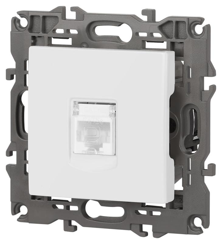 Розетка Elegance 14-3107-01М RJ45, белый матовый | Б0065763 | ЭРА — миниатюра 4