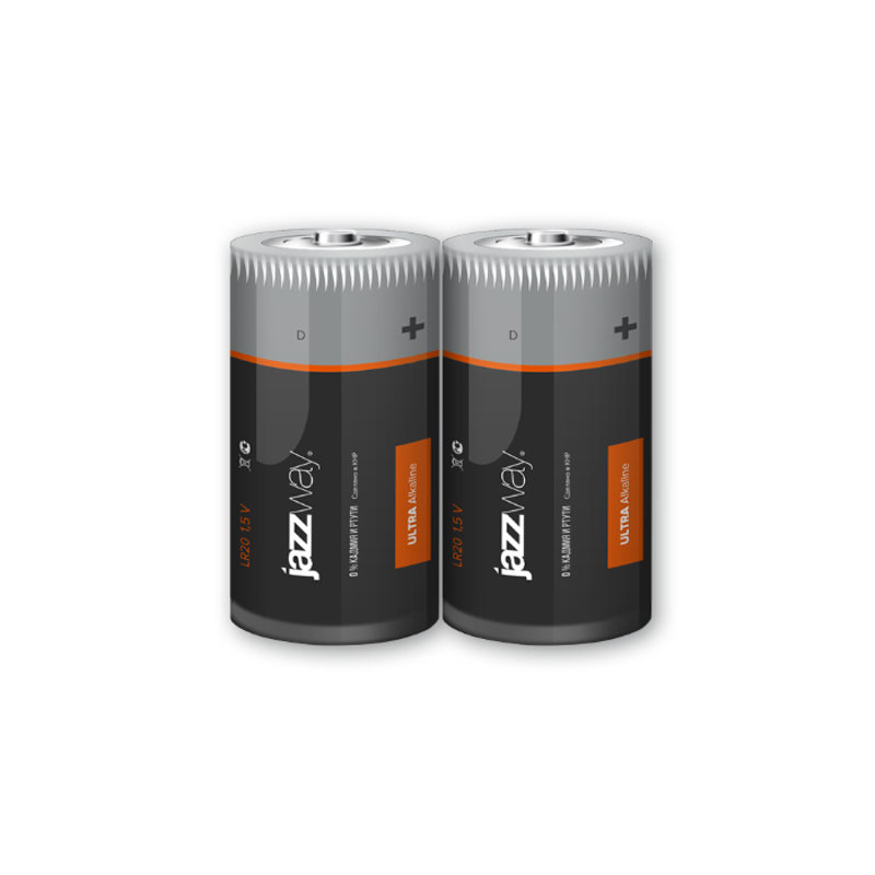 Батарейка LR20 JAZZway ULTRA Alkaline BL-2 арт.5005136 — миниатюра 2
