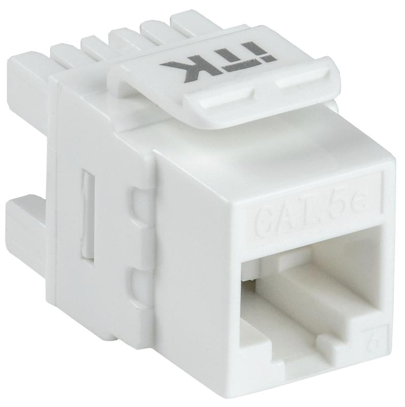 Модуль Keystone Jack кат. 5E UTP 110 IDC 180 град. | CS1-1C5EU-12 | ITK — ITK
