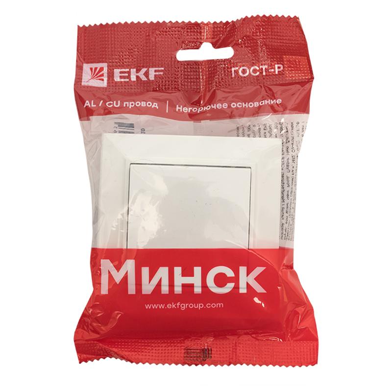 Минск Кнопка нажимная СП, 10А, бел | ERV10-028-10 | EKF — миниатюра 6