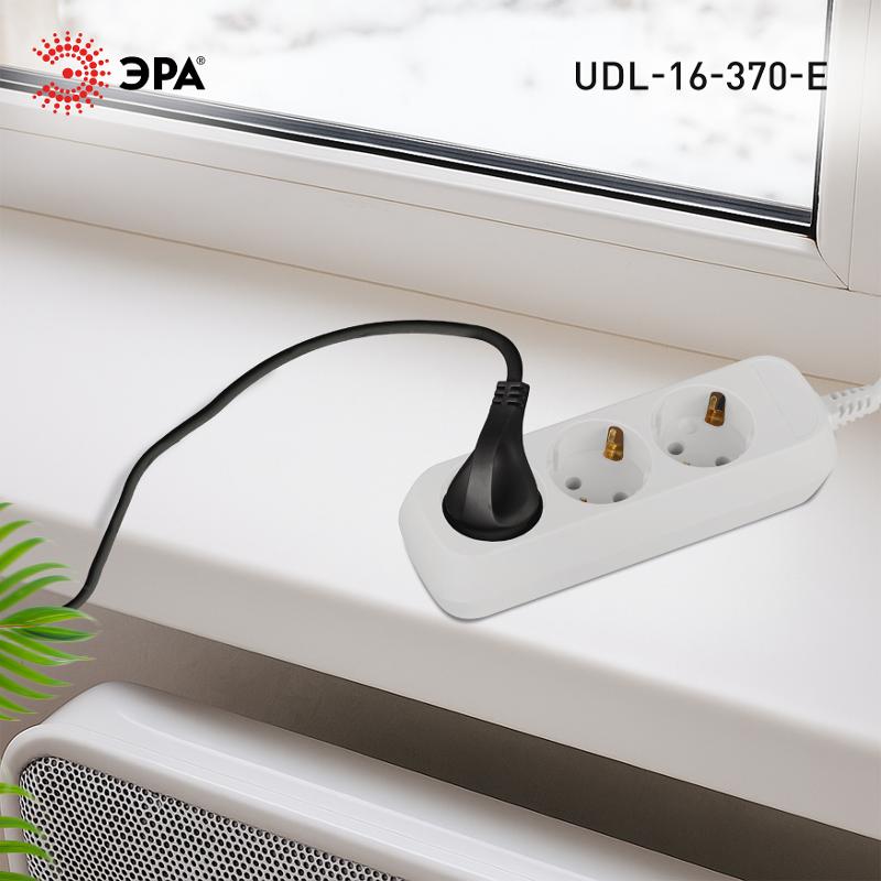 Удлинитель электрический ЭРА UDL-16-370-E Greenline 3 розетки с заземлением 7м ПВС 3x1мм2  | Б0065059 | ЭРА — миниатюра 5
