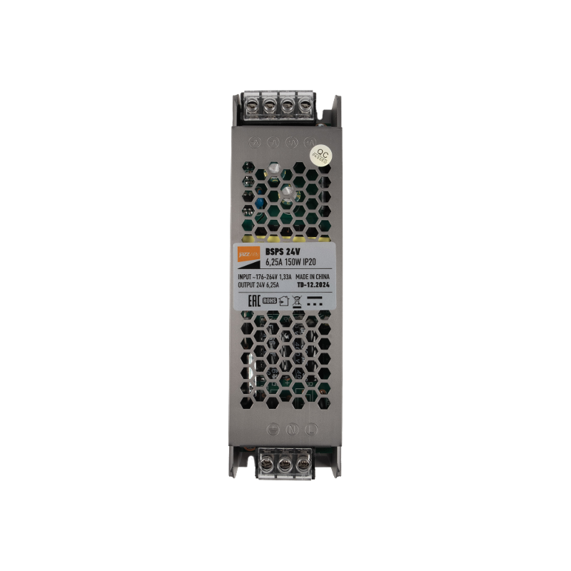 Драйвер (блок питания) для светодиодной ленты BSPS 24V    6,25A=150W IP20 2 г.гар  | .5062207 | Jazzway — Jazzway