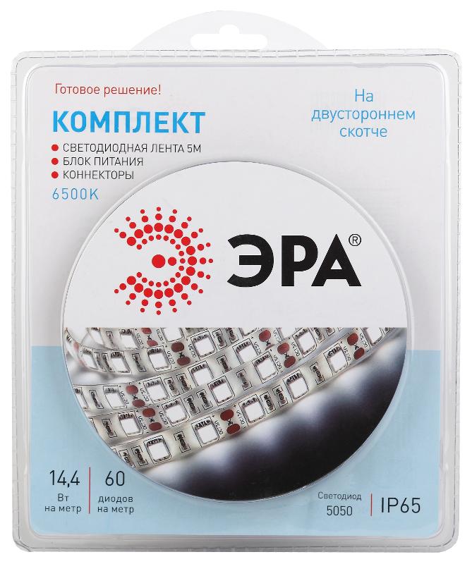 Комплект светодиодной ленты 5050kit-14,4-60-12-IP65-6500-5m | Б0043068 | ЭРА — миниатюра 1