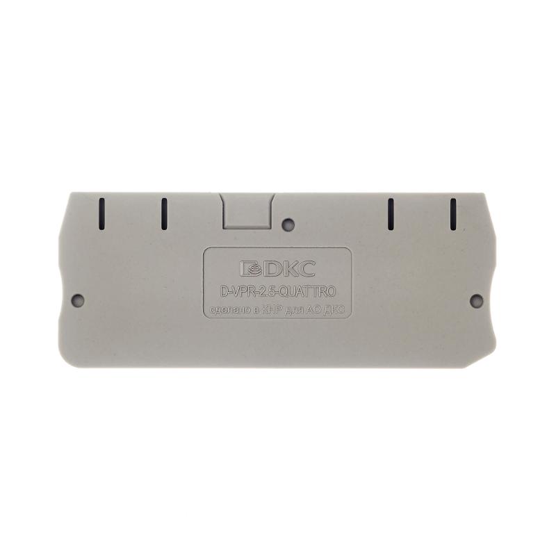 Изолятор торцевой для клеммы VPR-2.5-QUATTRO | D-VPR-2.5-QUATTRO | DKC — DKC (ДКС)