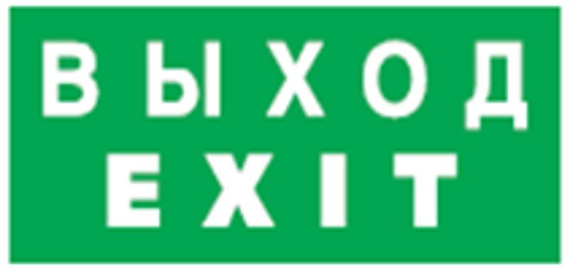 Пиктограмма (наклейка) 14 384 NL-100x200W-EXIT (на стену) |14384 |Navigator — фото 1 | Sento