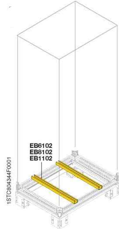 Профиль поперечный Г=1000 для монтажа трансформаторов(2шт) | EB1102 | ABB — миниатюра 2