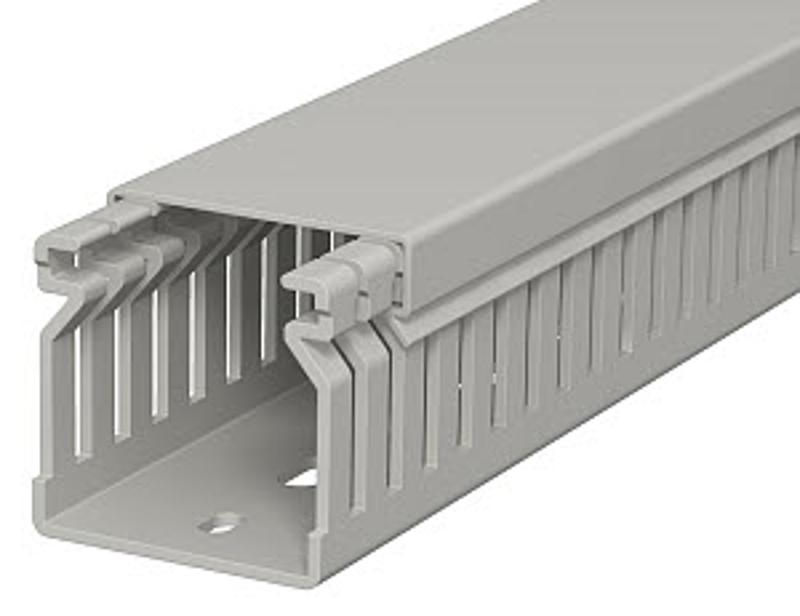 Распределительный кабельный канал LK4 40x40x2000 мм (ПВХ,серый) (LK4 40040) | 6178012 | OBO Bettermann — миниатюра 2