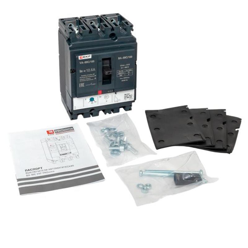 Выключатель автоматический ВА-99C (Compact NS) 100/12.5А 3P 36кА EKF PROxima | mccb99C-100-12.5 | EKF — миниатюра 18
