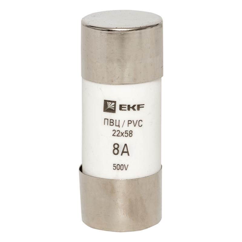 Плавкая вставка цилиндрическая ПВЦ (22х58) 8А | pvc-22x58-8 | EKF — миниатюра 2