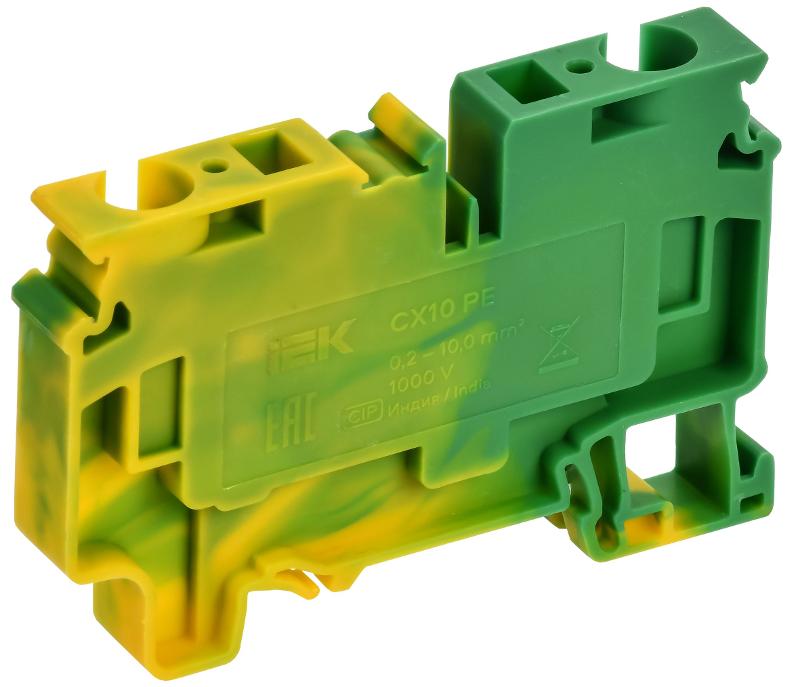 ARMAFIX Клемма пруж. CX10 PE 10мм2 проходная зазем.| AF-CT41-00-K52-010| IEK — миниатюра 2