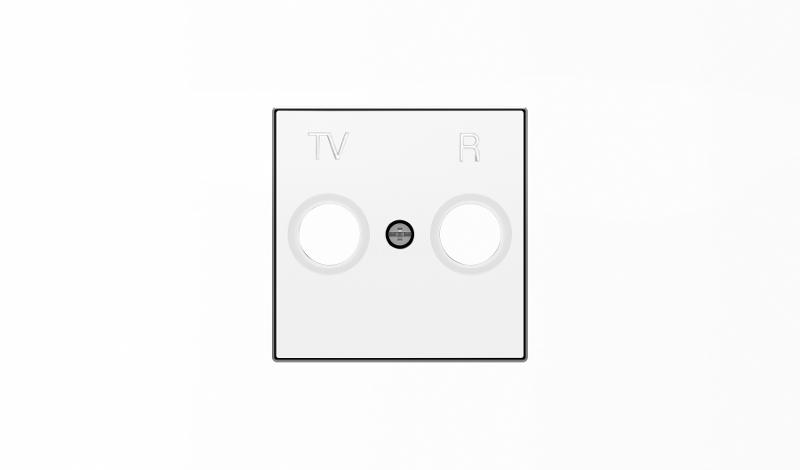 Накладка для TV-R розетки, серия SKY, цвет альпийский белый|2CLA855000A1101| ABB — ABB
