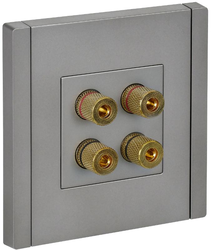 FORTE&PIANO Аудиорозетка 4-местная FP539 сталь | FP-S40-K46 | IEK — IEK (ИЭК)