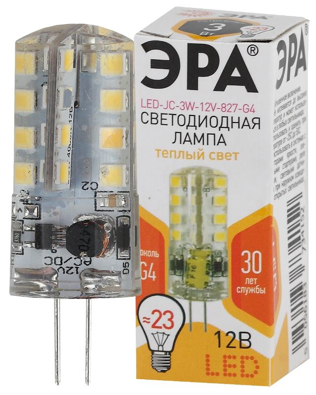 Лампа светодиодная LED JC-3W-12V-827-G4 (диод, капсула, 3Вт, тепл, G4) | Б0033193 | ЭРА — миниатюра 1