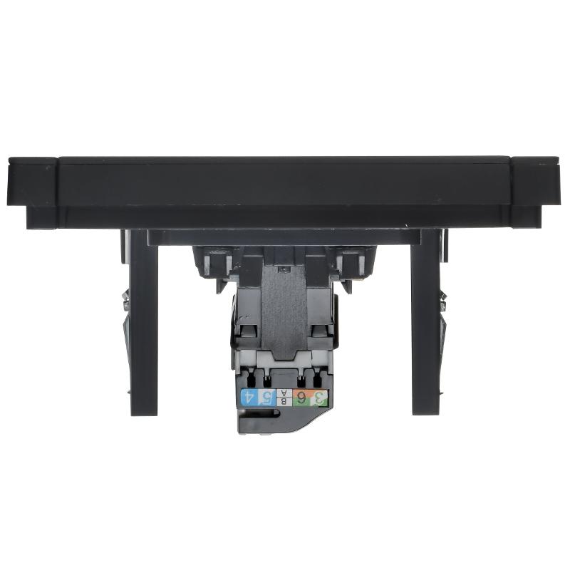 FORTE&PIANO Розетка комп. RJ45 кат.5E FP132M черный  | FP-K10-1-M-K02 | IEK — миниатюра 5