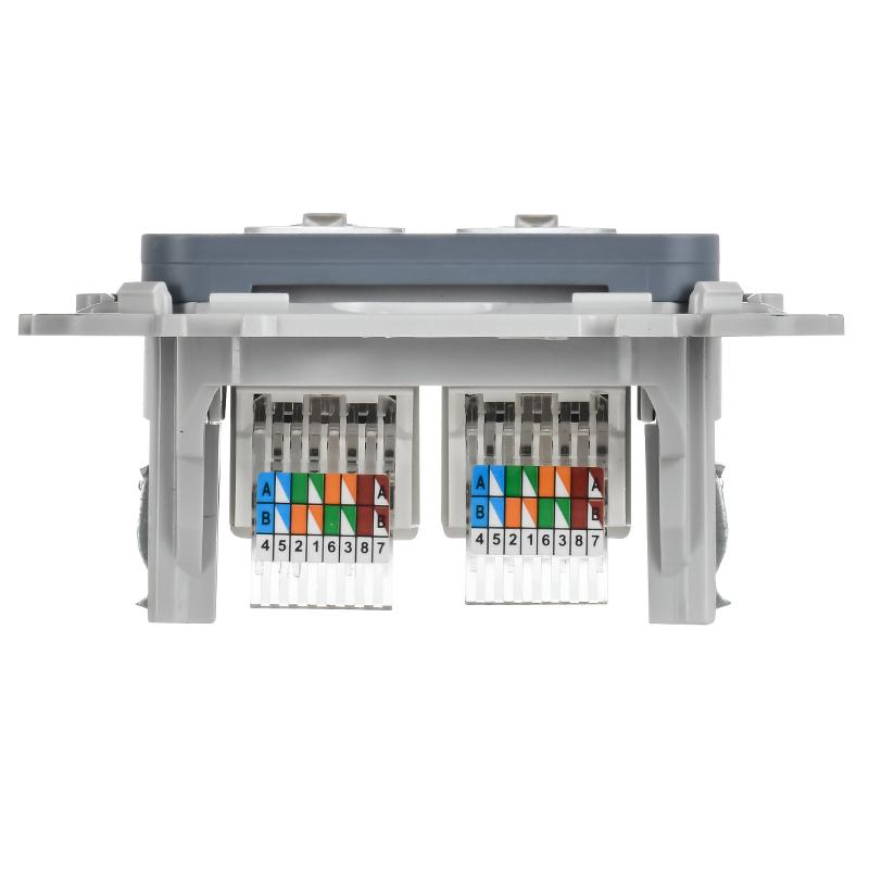 FLITE Розетка 2-ая компьютерная RJ45 кат.5Е UTP РК5е-2-0-ФлМ маренго | FI-K22-1-K35 | IEK — миниатюра 4