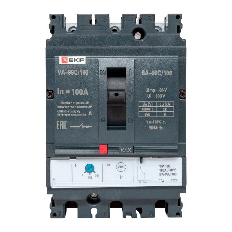 Выключатель автоматический ВА-99C (Compact NS) 100/100А 3P 36кА EKF PROxima | mccb99C-100-100 | EKF — миниатюра 17