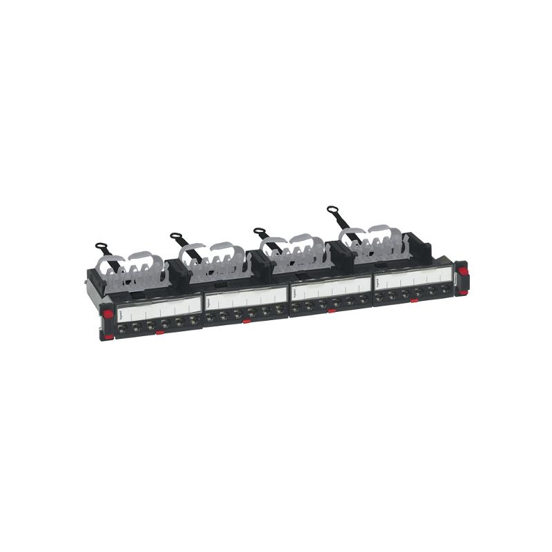 Патч-панель укомплектованная - 19'' - 1U - категория 6A - STP - 24 x RJ 45 | 033772  | Legrand — Legrand