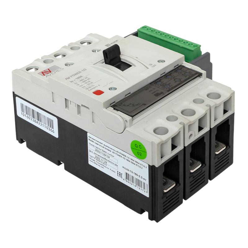 Выключатель автоматический AV POWER-1/3 160А 50kA ETU2.2 | mccb-13-160-2.2-av | EKF — миниатюра 11