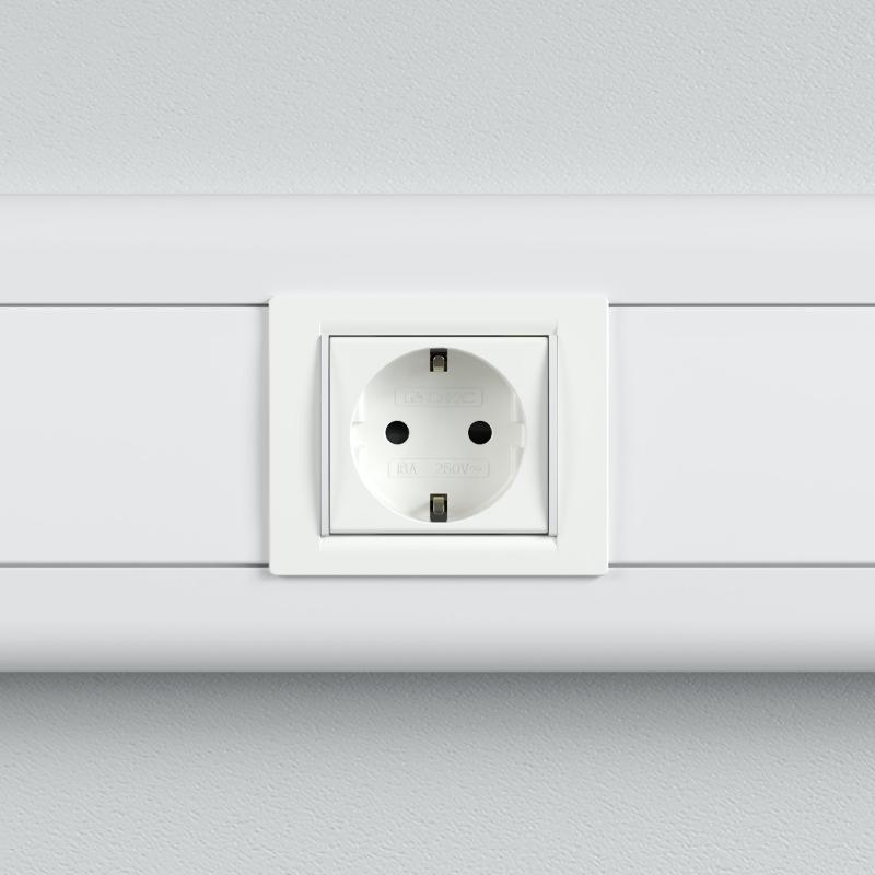 Розетка со шторками з/к 2мод. 16А IP20 белая Viva  | 45005 | DKC — миниатюра 7