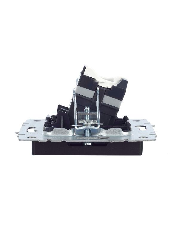 BRITE Розетка компьютерная RJ45 кат.5E РК10-БрЧ черный | BR-K10-1-K02 | IEK — миниатюра 6