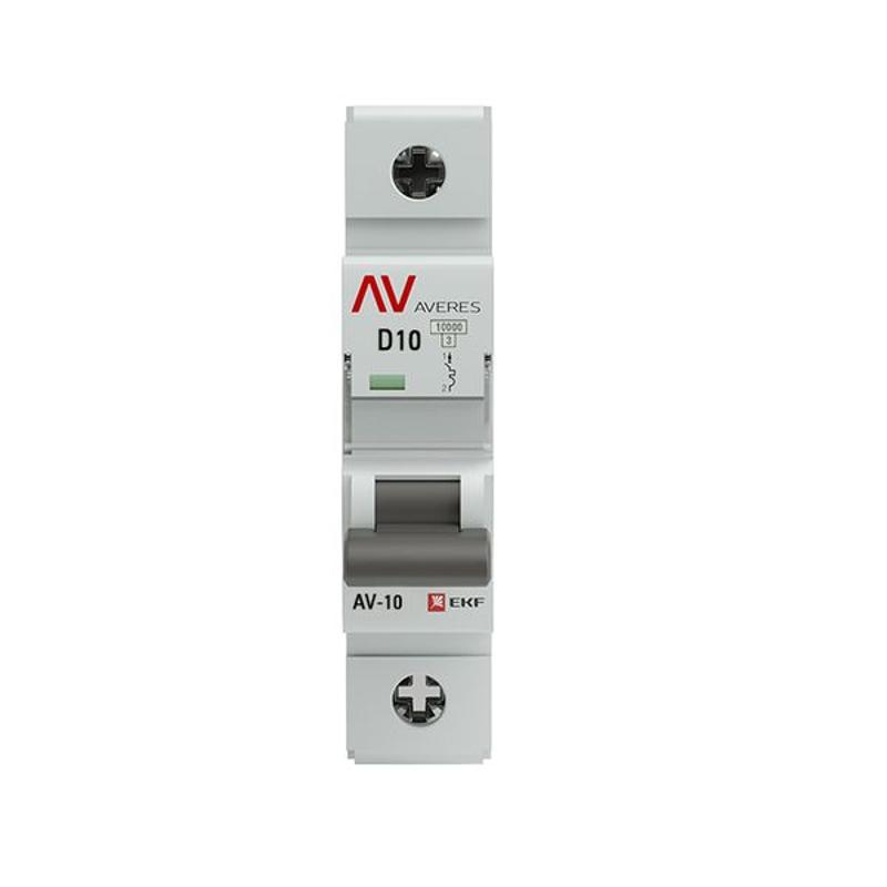 Выключатель автоматический однополюсный AV-10 10А D 10кА AVERES | mcb10-1-10D-av | EKF — миниатюра 3