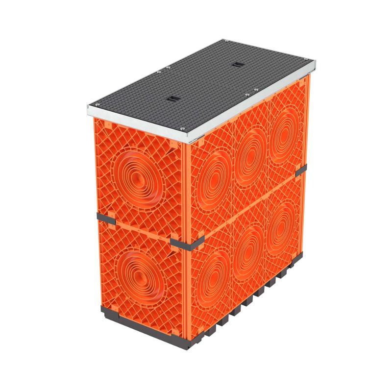 Колодец пластиковый для кабельной канализации с крышками, F0,750х375х750 | 270375V0 | DKC — DKC (ДКС)