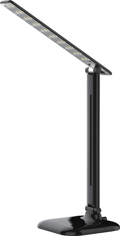 Светильник настольный складной, диммируемый, 10W,100-240V, 4000К, 360*150*150 мм, черный DE1725 | 29860 | FERON — Feron