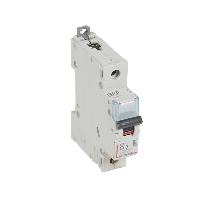 Выключатель автоматический  однополюсный DX3-E 6000 63А C 6кА | 407269 | Legrand — Legrand