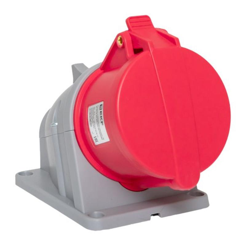 Розетка стационарная наружная 125 3Р+РЕ+N 32А 380В IP44 EKF PROXIMA | ps-125-32-380-PRO | EKF — миниатюра 1