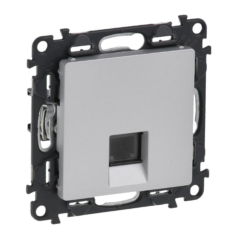 Valena LIFE DIY Алюминий Розетка ТЛФ 1-ая (RJ11) | 753638 | Legrand — Legrand